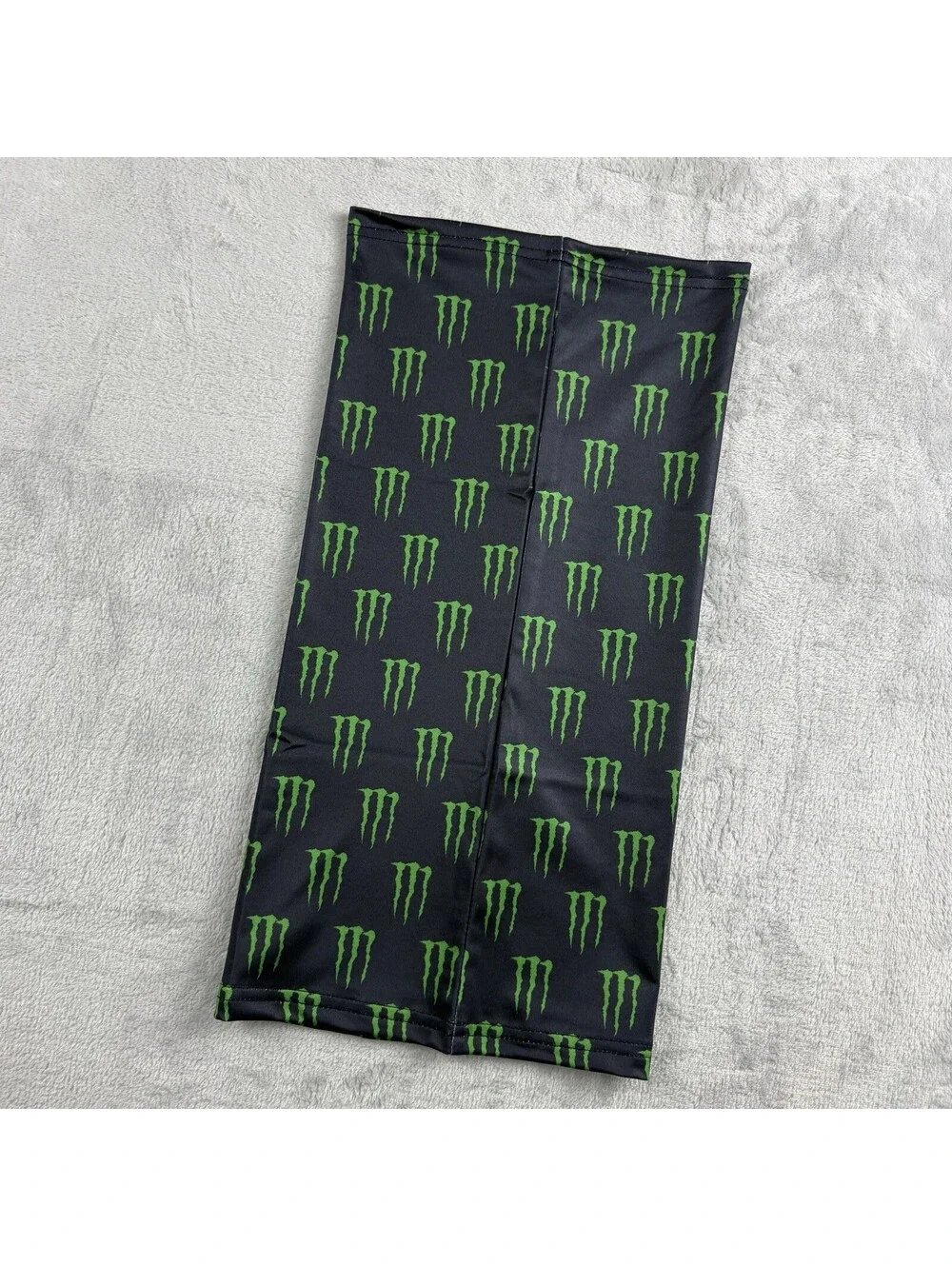 Monster Energy Neck Gaiter Face Cover Black Green Motorcycle Racing Tube Scarf